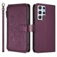 thumbnail image 2 of Funda Cartera Mariposa para [Samsung Galaxy S22 Ultra] con Soporte y Cremallera Violeta, 2 of 6