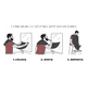 thumbnail image 4 of Capa Delantal Para Barba Negro Bienok Afeitado Ajustable, 4 of 6