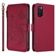 thumbnail image 2 of Funda Cartera Mariposa para [Samsung Galaxy S20 FE] con Soporte y Cremallera Rojo, 2 of 6