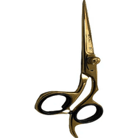 Genérico - Wahl Tijera Convexa 6.5 Filo Navaja Color Dorado