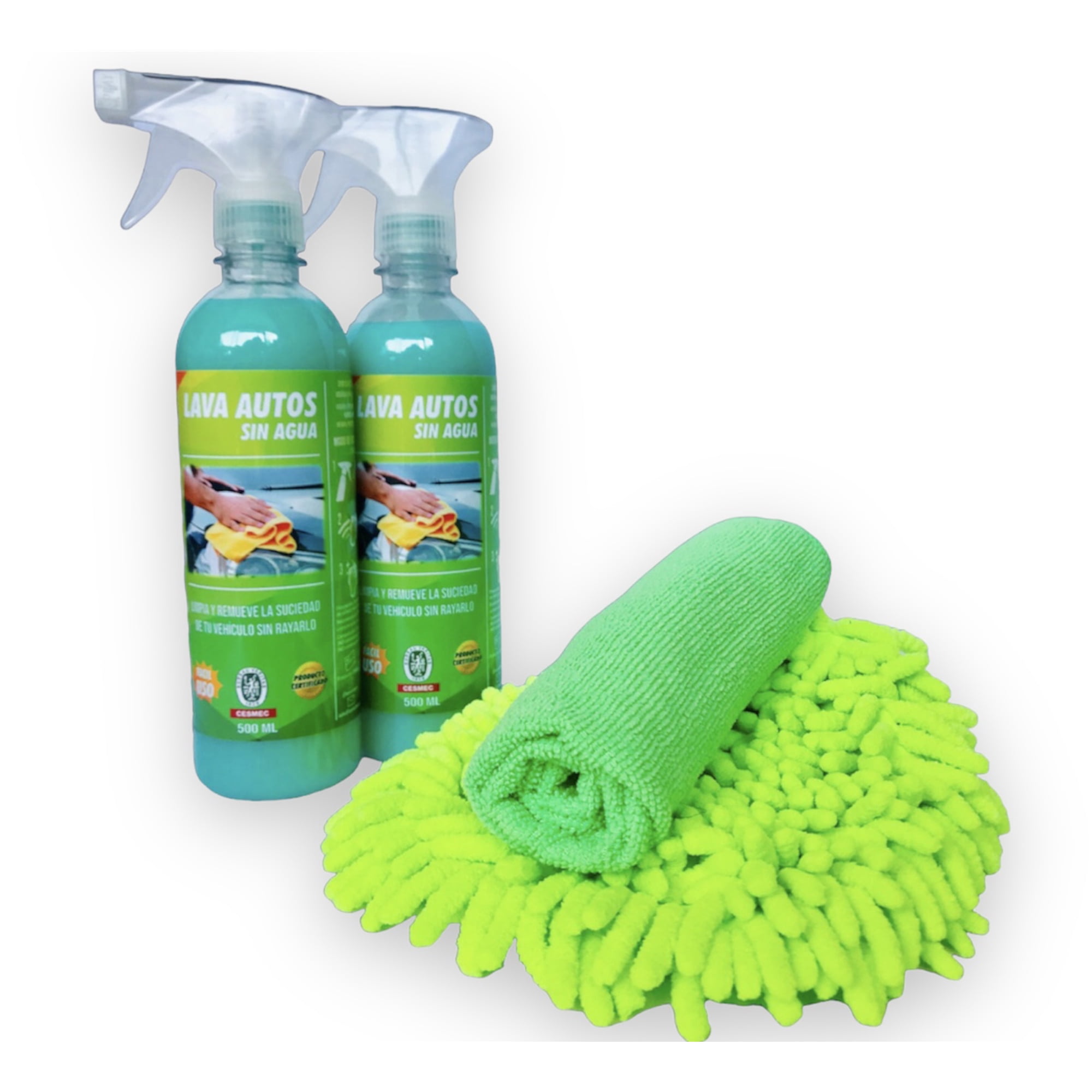 Lavado En Seco Y Cera Pack Doble Zeroclean - Lava Autos Sin Agua