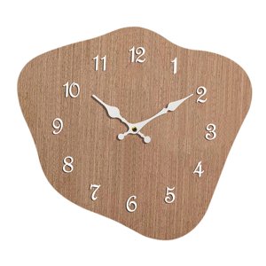 Magideal - Reloj De Pared Silencioso, Decoración Del Hogar, Resistente Al Desgaste, Fácil De Usar, Silencioso, Decorativo Para Interiores, Salas De Estar, Oficin Color De La Madera