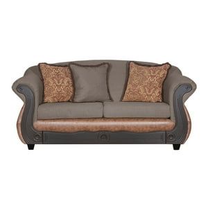 Black Factory - Sofá 2 Cuerpos Ashly Café Terracota