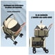 thumbnail image 3 of Cochecito Doble Para Mascotas Acura Negro By LuBabycas, 3 of 8