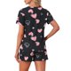 thumbnail image 3 of Conjuntos de Pijama de Manga Corta para Mujer INSPIRE CHIC con Bolsillos, Ropa de Dormir Suave con Botones y Pantalones Cortos con Cintura Elástica M Corazones, 3 of 6