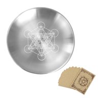 Magideal - Plato De Altar De Acero Inoxidable Para Rituales, Oración, Ofrenda, Estilo C