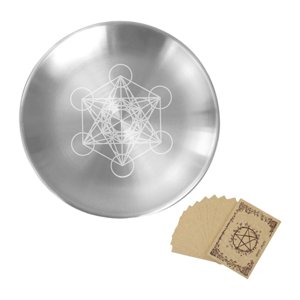 Magideal - Plato De Altar De Acero Inoxidable Para Rituales, Oración, Ofrenda, Estilo C