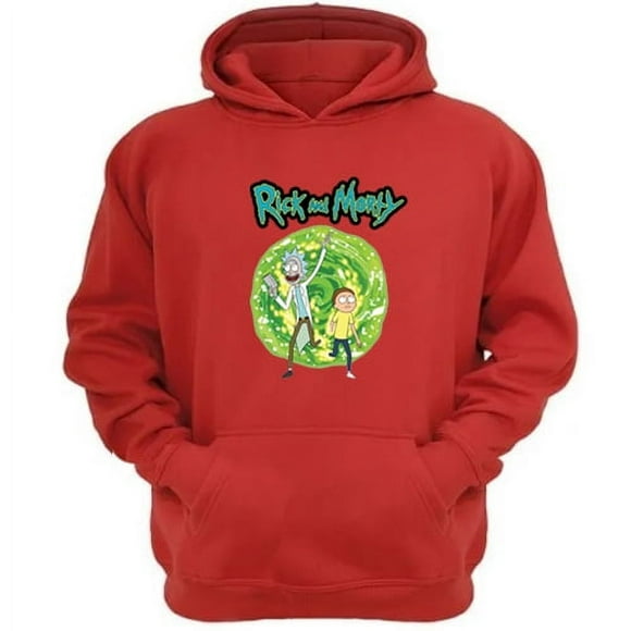 Polerón Canguro Rick And Morty Rojo Talla M Unisex