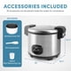 thumbnail image 5 of Arrocera Aroma Housewares ARC-1130S, 60 tazas, acero inoxidable, 5 of 8