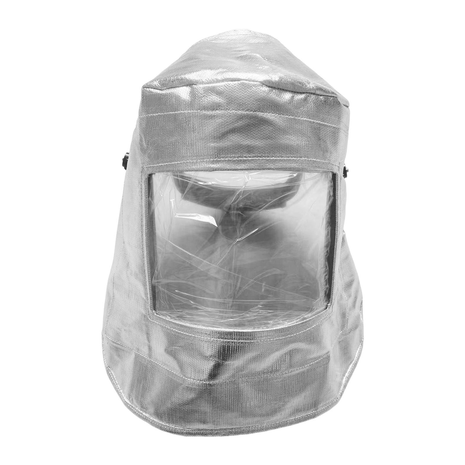 Ioensy - Casco Resistente Al Fuego Capucha De Protección Facial Portátil Para Metal De Horno De Metalurgia
