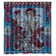 thumbnail image 1 of Cortina de ducha de la banda de rock Grateful Dead, juego de cortina de baño con ganchos, tamaño 60 x 72 pulgadas, 1 of 3