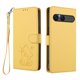 thumbnail image 1 of Sony Xperia 10 VII Funda Billetera con Estampado de Gato, Amarillo, 1 of 6