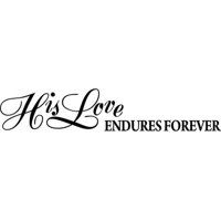 Rienda Libre Graphics - Decomural His Love Endures Forever Bible Ws-17380