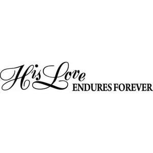 Rienda Libre Graphics - Decomural His Love Endures Forever Bible Ws-17380
