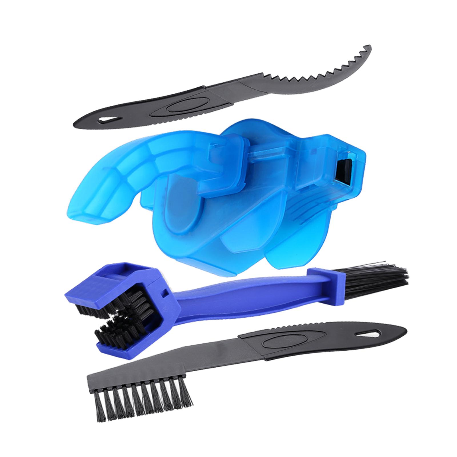 Magideal - Kit De Limpiador De Cadena De Bicicleta, Lavado De Reparación Multifuncional, Práctico Juego De Herramientas Para Lavado De Cadena De Bicicleta Para M 4 Piezas