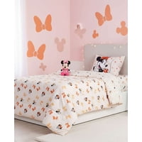 Mylhogar - Plumon Plaza Y Media Minnie Mouse Mas Juego De Sabanas