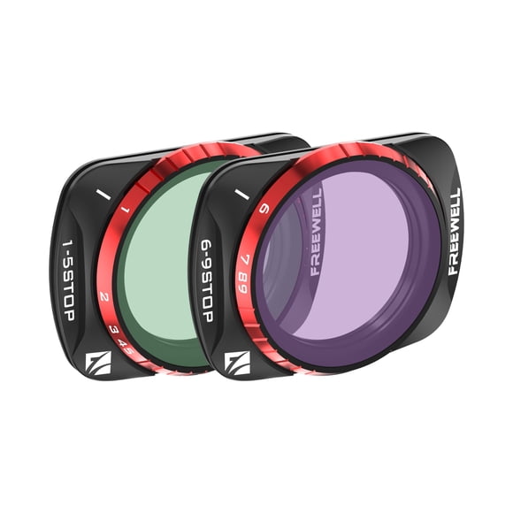 Juego de filtros FREEWELL VND 1-5 Stop, 6-9 Stop para Osmo Pocket 3