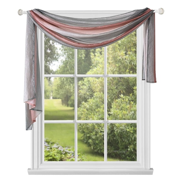 Bufanda ACHIM Sheer Blush para ventana, 127 cm x 366 cm, poliéster