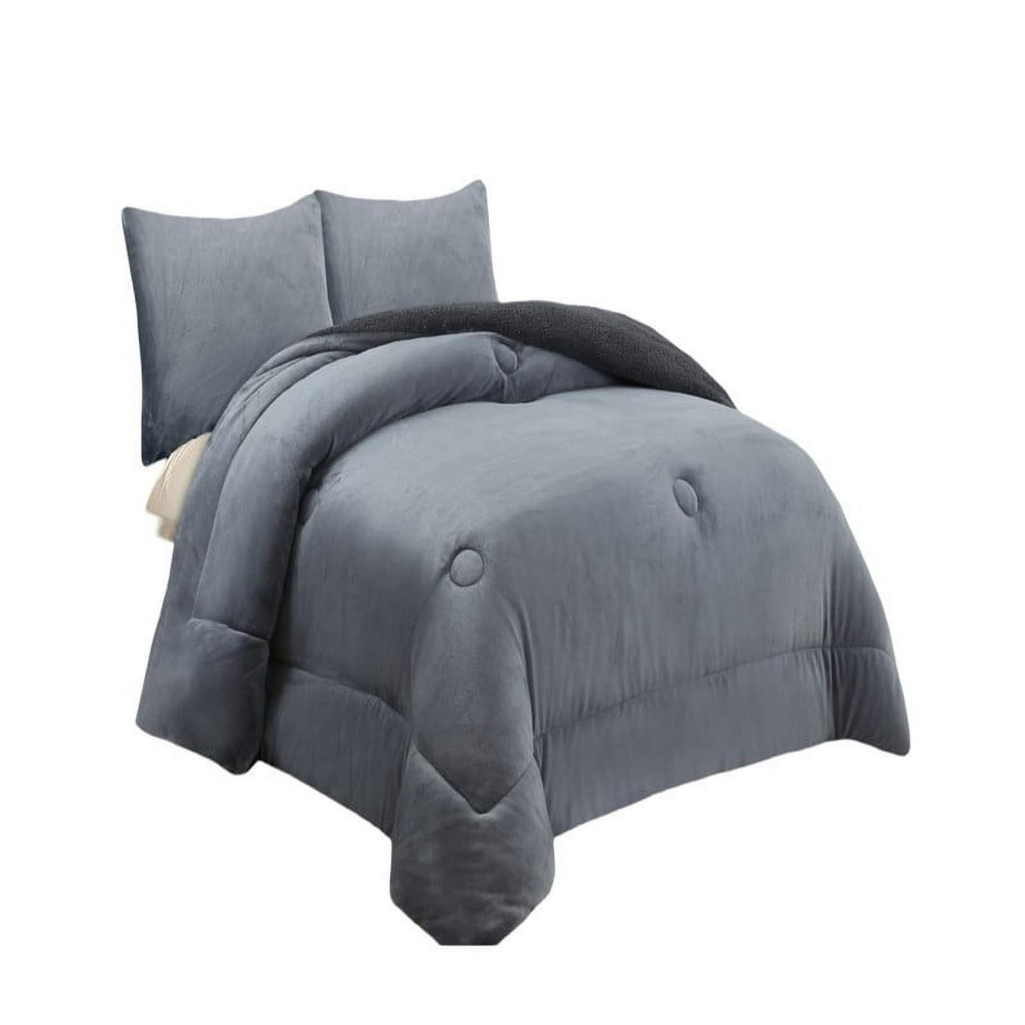 Teng Fei - Cobertor Invierno King - Super King Gris