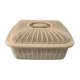 thumbnail image 1 of Canasto De Frutas Con Tapa, Organizador De Accesorios De Cocina, Canasto De Pan Para Servir, Color Caqui, Pequeña, 1 of 3