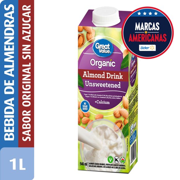 Bebida Vegetal Almendras Sin Azúcar, 946 ml