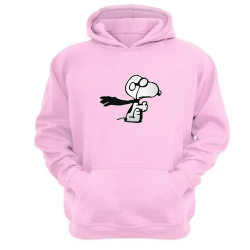 Genérico - Polerón Canguro Snoopy Rosa Talla Xl Unisex