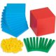 thumbnail image 1 of Herramientas de aprendizaje de matemáticas edxeducation, base plástica de cuatro colores, diez, 1 of 8