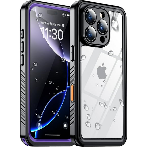 Funda impermeable Temdan compatible con iPhone 16 Pro de 6,3 pulgadas