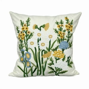 Genérico - Fundas De Cojines Bordadas A Elección 45X45 Diseño 63 Color Blanco