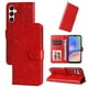 thumbnail image 1 of Funda tipo cartera FOXDOCK para Samsung Galaxy A05s , diseño girasol en relieve, cuero PU, cierre magnético, soporte y tarjetero, 1 of 5