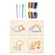thumbnail image 2 of Cordón de Madera Bordado Juego de Mesa Enhebrado Actividad Rompecabezas Aprendizaje Y Educación Montessori Juguete Colorido Cuerda Enhebrado Juguete P Dinosaurio, 2 of 5
