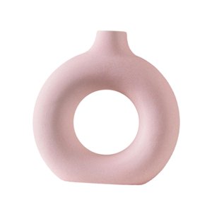 Magideal - Jarrón De Cerámica Creativo Para Flores, Maceta, Jarrón Decorativo, Contenedor De Flores, Maceta Para Estante, Adorno De Decoración Para El Hogar Y El 17Cmx18Cmx3Cm