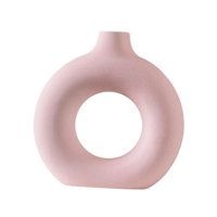 Magideal - Jarrón De Cerámica Creativo Para Flores, Maceta, Jarrón Decorativo, Contenedor De Flores, Maceta Para Estante, Adorno De Decoración Para El Hogar Y El 17Cmx18Cmx3Cm