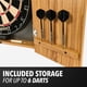 thumbnail image 2 of Set de gabinete para dardos EastPoint Belmont de 46 cm con dardos de punta de acero, 2 of 6