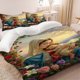 thumbnail image 1 of 3pcs Faith Pattern Bedding Set Soft and Comfortable Bedding Set Suitable for All Seasons, 1 of 5
