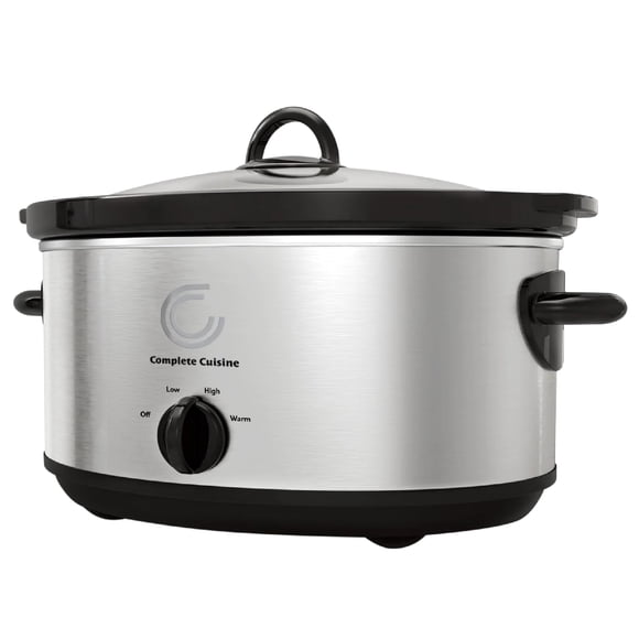Olla de cocción lenta Complete Cuisine CC-SL-7000-SS 7 L de acero inoxidable
