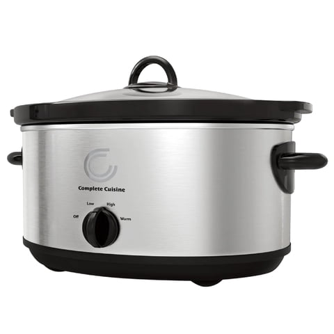 Olla De Cocción Lenta Complete Cuisine Cc-Sl-7000-Ss 7 L De Acero Inoxidable