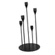 thumbnail image 4 of Decoración De Mesa Con Candelabro Cónico Negro Con 5 Cabezales Para Recepción Nupcial, 4 of 5