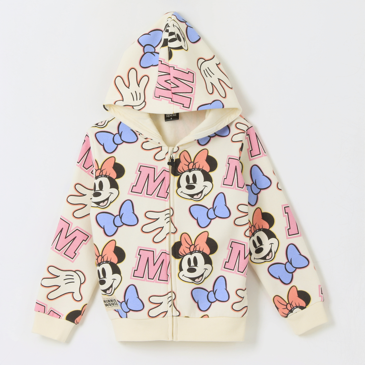 Polerón Con Cierre Niña Full Print Iconos Minnie Disney