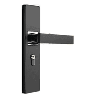 Genérica - Cerradura Chapa Manija Para Puerta Silenciosa Negra Recamara