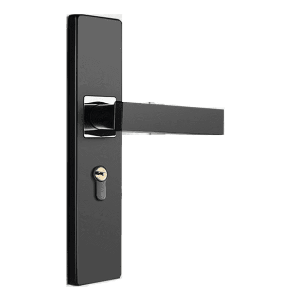 Cerradura Chapa Manija Para Puerta Silenciosa Negra Recamara