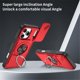 thumbnail image 4 of Funda for iPhone 17 Pro de 6.3 Pulgadas, Cubierta de Cámara Deslizante Incorporada y Soporte Giratorio Anillo de 360 ° Resistente a Golpes Funda Protectora, Rojo, for iPhone 17 Pro, 4 of 8
