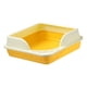 thumbnail image 3 of Caja De Arena Para Gatos Semicerrada Con Aumento, Orinal, Inodoro, Antisalpicaduras, Portátil, Amarillo, 3 of 3