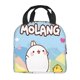 thumbnail image 2 of Molang Bolsa Térmica Portátil con Forro de Aluminio Grueso, Bolsa Térmica Impermeable y Hermética para Trabajo, Escuela y Picnic, Nevera Portátil para Entrega de Comida para Adultos y Niños 22*20*13cm, 2 of 6