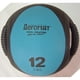 thumbnail image 1 of Balón medicinal Aeromat Dual Grip Fitness Power, 5,4 kg, negro y verde azulado, 1 of 2