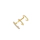 thumbnail image 1 of Aro Earcuff Triple Sin Perforación Plata 925 Chapado En Oro, 1 of 3