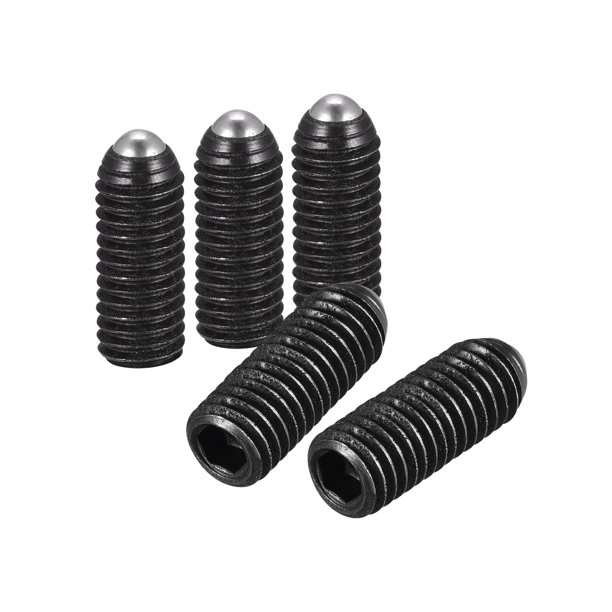 Tornillos de punta de bola Uxcell, M8 x 20mm de acero al carbono de alta resistencia, tornillo de fijación hexagonal métrico de resorte, paquete de 20