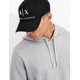 thumbnail image 3 of Gorra de Béisbol Armani Exchange para Hombre Negra y Blanca Bordada, 3 of 6