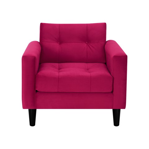 Bodevir - Sofa Retro 1C Felpa 00 Burdeo