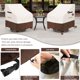 thumbnail image 4 of Cobertor para Silla de Descanso Giratoria de Exterior Aacabo Impermeable 2 Paquetes, 4 of 8